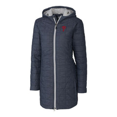 Philadelphia Phillies Cutter & Buck Women's Rainier Primaloft Eco Full-Zip Hoodie Long Coat Online