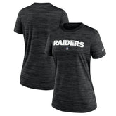 Las Vegas Raiders Women's Sideline Velocity Performance T-Shirt - Black - Nike