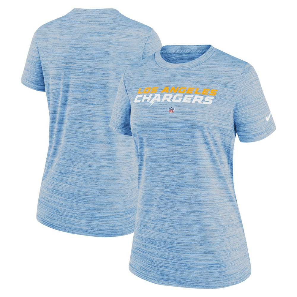 Los Angeles Chargers Women's Sideline Velocity Performance T-Shirt - Powder Blue - Nike