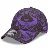 New Era - Tottenham Hotspur New Era Allover Print 9FORTY Adjustable Hat - Black/Purple