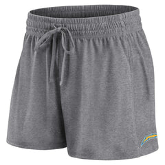 Los Angeles Chargers Women's Script T-Shirt & Shorts Lounge Set - Powder Blue/Heather Charcoal - Fanatics