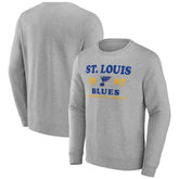 St. Louis Blues Fanatics Fierce Competitor Pullover Sweatshirt - Heather Charcoal | Fanatics sale