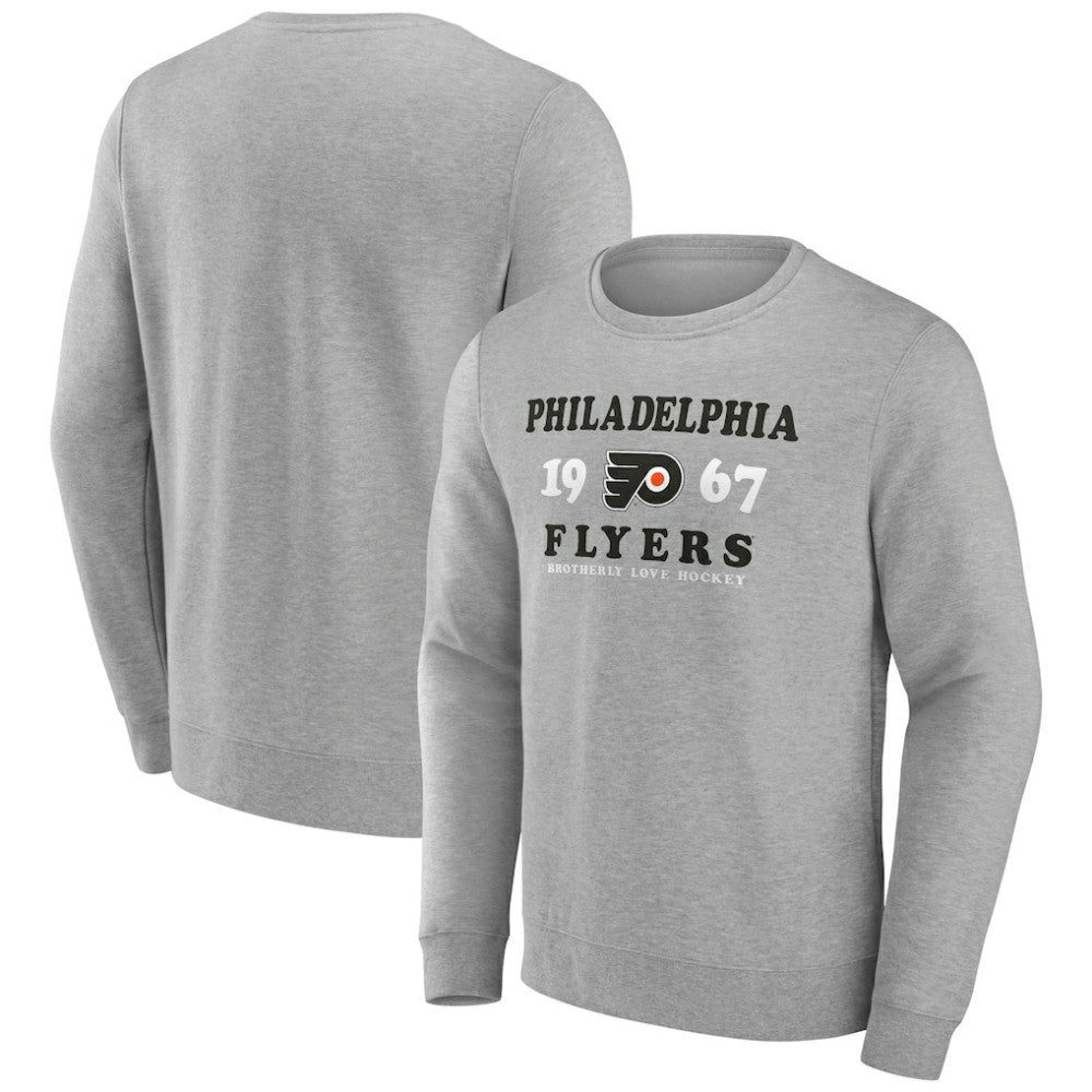 Philadelphia Flyers Fanatics Fierce Competitor Pullover Sweatshirt - Heather Charcoal | Fanatics Lifestyle