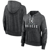 Las Vegas Raiders Women's Gym Vintage Lightweight Pullover Hoodie - Black - Nike