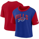 Buffalo Bills Women's High Hip Fashion T-Shirt - Red/Royal - Nike