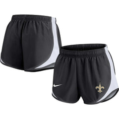 New Orleans Saints Women's Plus Size Tempo Shorts - Black - Nike