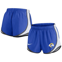 Los Angeles Rams Women's Performance Tempo Shorts - Royal - Nike
