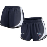 Tennessee Titans Women's Performance Tempo Shorts - Navy - Nike
