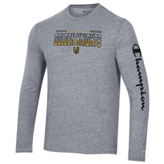 Vegas Golden Knights Champion Tri-Blend Long Sleeve T-Shirt - Heather Gray | NHL sale