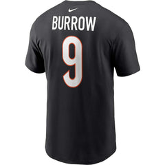 Joe Burrow Cincinnati Bengals Player Name & Number T-Shirt - Black - Nike