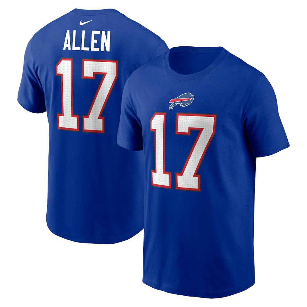 Josh Allen Buffalo Bills Player Name & Number T-Shirt - Royal - Nike