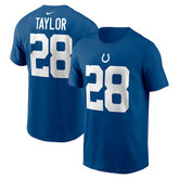 Jonathan Taylor Indianapolis Colts Player Name & Number T-Shirt - Royal - Nike