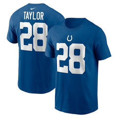 Jonathan Taylor Indianapolis Colts Player Name & Number T-Shirt - Royal - Nike