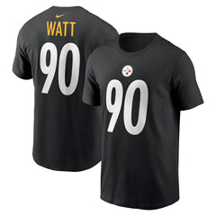 T.J. Watt Pittsburgh Steelers Player Name & Number T-Shirt - Black - Nike