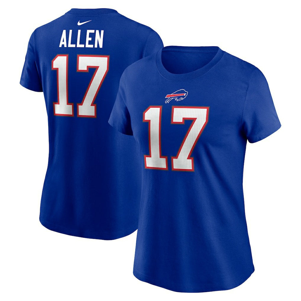 Josh Allen Buffalo Bills Women's Player Name & Number T-Shirt - Royal - Nike