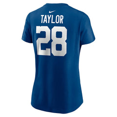 Jonathan Taylor Indianapolis Colts Women's Player Name & Number T-Shirt - Royal - Nike