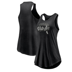 Chicago White Sox Fanatics Women's Simplicity Swing Racerback Scoop Neck Tank Top for sale