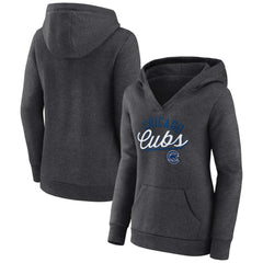 Chicago Cubs Fanatics Women's Simplicity Crossover V-Neck Pullover Hoodie Near Me