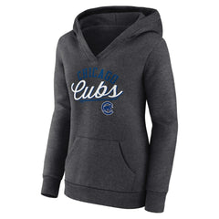 Chicago Cubs Fanatics Women's Simplicity Crossover V-Neck Pullover Hoodie Near Me