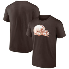 Cleveland Browns Chrome Dimension T-Shirt - Brown - Fanatics