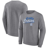 Atlanta Braves Heather Gray Fanatics Simplicity Pullover Sweatshirt Near Me