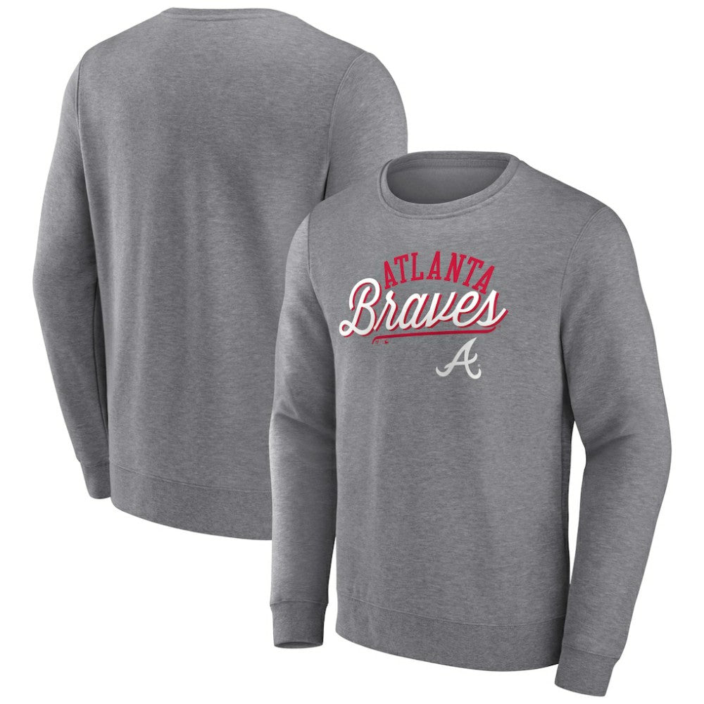 Atlanta Braves Fanatics Simplicity Pullover Sweatshirt Outlet