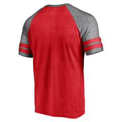Minnesota Twins Fanatics Utility Two-Stripe Raglan Tri-Blend T-Shirt Sale