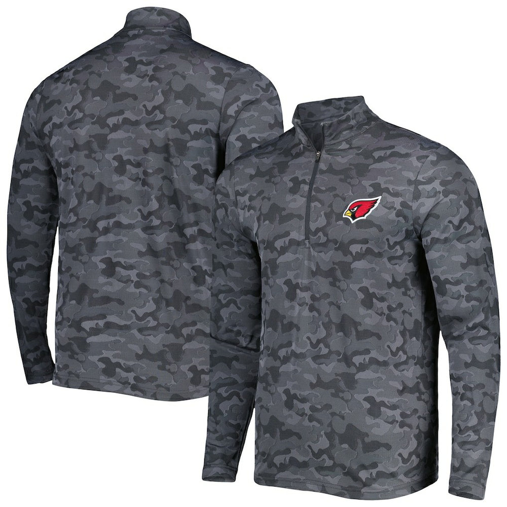Arizona Cardinals Antigua Brigade Quarter-Zip Sweatshirt - Black - NFL