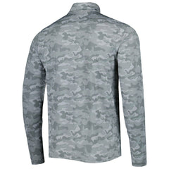 Chicago Bears Antigua Brigade Throwback Quarter-Zip Top - Gray - NFL