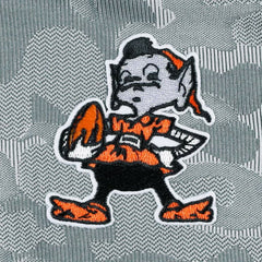 Cleveland Browns Antigua Brigade Throwback Quarter-Zip Top - Gray - NFL