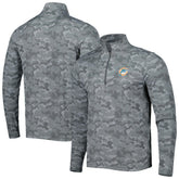 Miami Dolphins Antigua Brigade Throwback Quarter-Zip Top - Gray - NFL