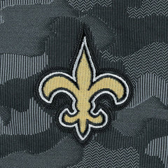 New Orleans Saints Antigua Brigade Quarter-Zip Sweatshirt - Black - NFL
