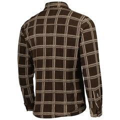 Cleveland Browns Antigua Industry Flannel Button-Up Shirt Jacket - Brown - NFL