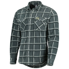 Green Bay Packers Antigua Industry Flannel Button-Up Shirt Jacket - Gray - NFL