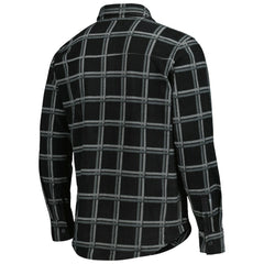 Las Vegas Raiders Antigua Industry Flannel Button-Up Shirt Jacket - Black - NFL