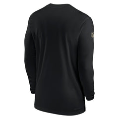 New Orleans Saints Sideline Coach Performance Long Sleeve T-Shirt - Black - Nike