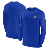 Los Angeles Rams Sideline Coach Performance Long Sleeve T-Shirt - Royal - Nike