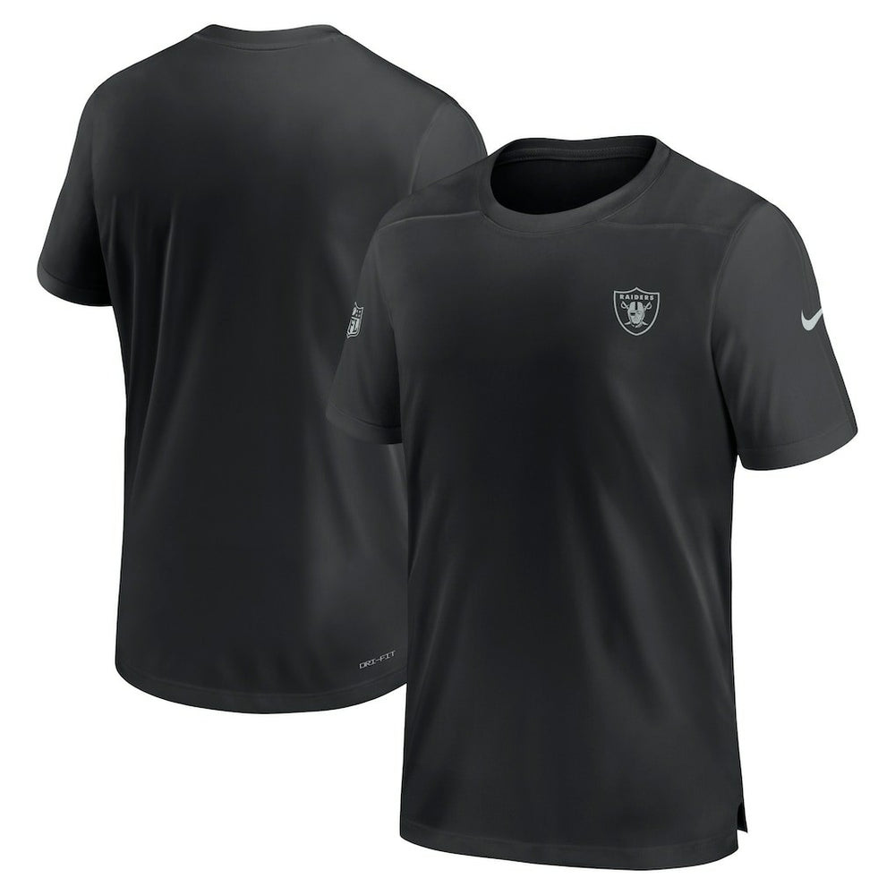 Las Vegas Raiders Sideline Coach Performance T-Shirt - Black - Nike