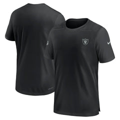 Las Vegas Raiders Sideline Coach Performance T-Shirt - Black - Nike