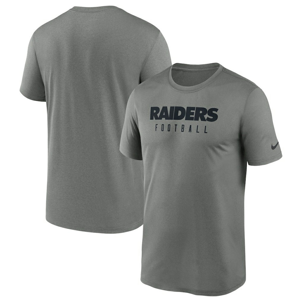 Las Vegas Raiders Sideline Legend Performance T-Shirt - Heather Gray - Nike