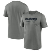 Las Vegas Raiders Sideline Legend Performance T-Shirt - Heather Gray - Nike