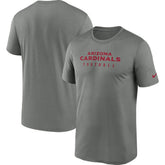 Arizona Cardinals Sideline Legend Performance T-Shirt - Heather Gray - Nike