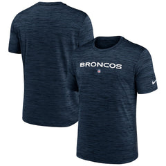 Denver Broncos Velocity Performance T-Shirt - Navy - Nike