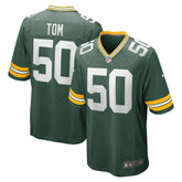 Zach Tom Green Bay Packers Game Player Jersey - Green - Nike