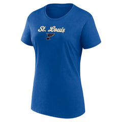 St. Louis Blues Fanatics Women's Script T-Shirt & Shorts Set - Blue/Gray | Fanatics on sale