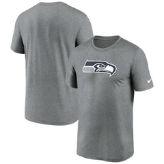 Seattle Seahawks Primetime Legend Logo Performance T-Shirt - Heather Charcoal - Nike