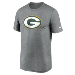 Green Bay Packers Primetime Legend Logo Performance T-Shirt - Heather Charcoal - Nike
