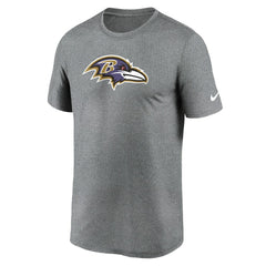 Baltimore Ravens Primetime Legend Logo Performance T-Shirt - Heather Charcoal - Nike