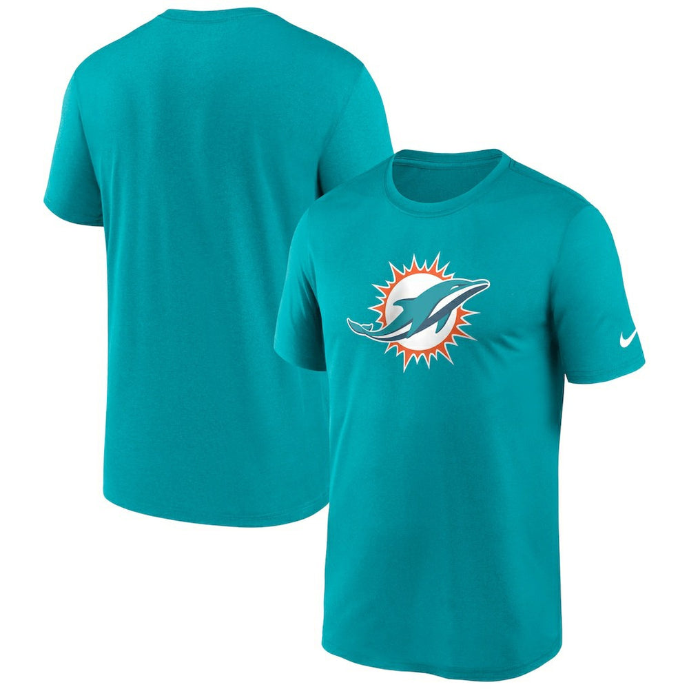 Miami Dolphins Primetime Legend Logo Performance T-Shirt - Aqua - Nike
