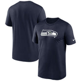 Seattle Seahawks Primetime Legend Logo Performance T-Shirt - College Navy - Nike